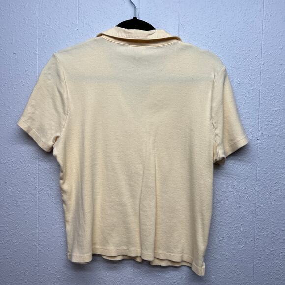 Charter Club Y2K 90s Vintage Grunge Light Academia Womens Polo Shirt Size LP - Picture 5 of 12